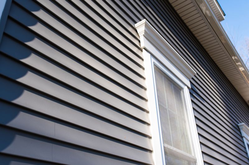 Close-Up of Finished Siding